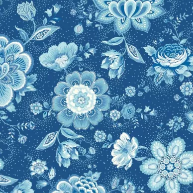 Folklore Chintz tapet dark blue image