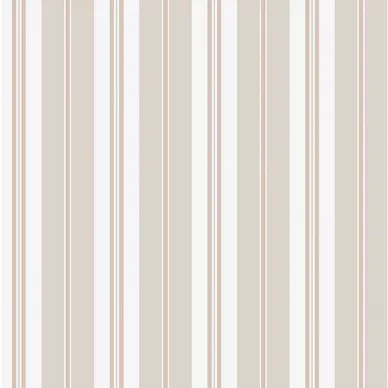 Sandhamn Stripe är en ljus randig tapet i vita och beige färg image