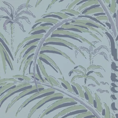 Palm House sininen palmutapetti Langelid von Bromssen Evening Blue Roller A image