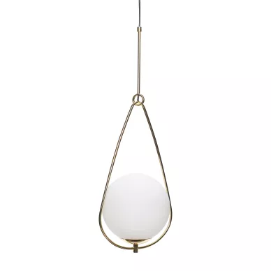 Glass Lamp moderni valkoinen messinkinen kattovalaisin Hubschilta kuva