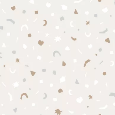Mini Me Confetti beige kuviollinen tapetti Eijffingerilta 399100 kuva