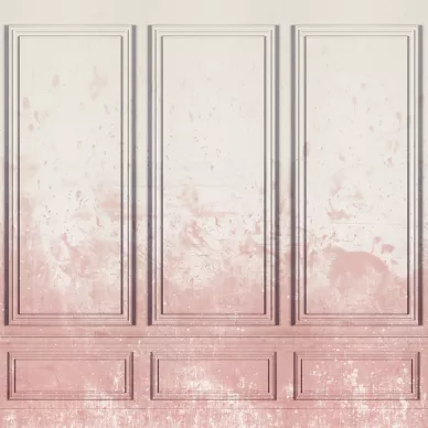Patinated Panels roosa paneliseina muraltapetti Rebel Wallsilta R15381 image