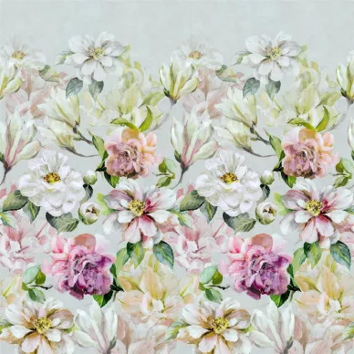 Jardin Botanique roosa romanttinen kukkatapetti Designers Guildilta kuva