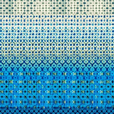 Karaoshi sininen geometrinen tapetti Designers Guildilta PDG1161 01 kuva