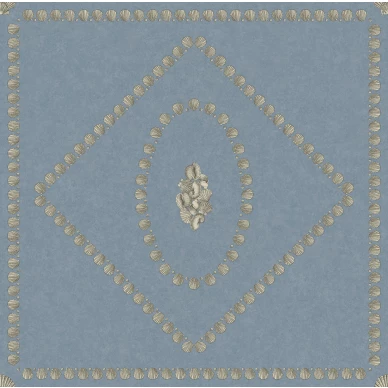 Conchiglie sininen tapetti valkoisilla simpukankuorilla image